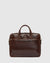 Pretoria Brown - Leather Laptop Briefcase - Republic of Florence
