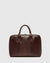 Madrid Matt Chocolate - Leather Briefcase