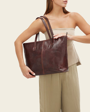 Beatrice Terra - Leather Work Tote