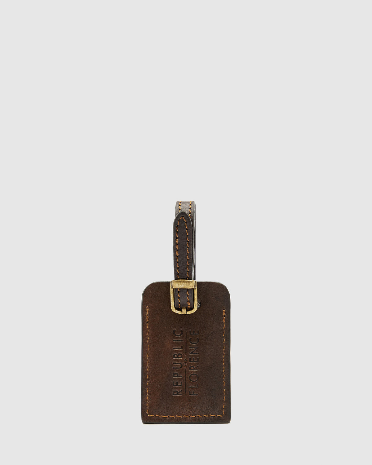 Tag Espresso - Leather Travel Tag