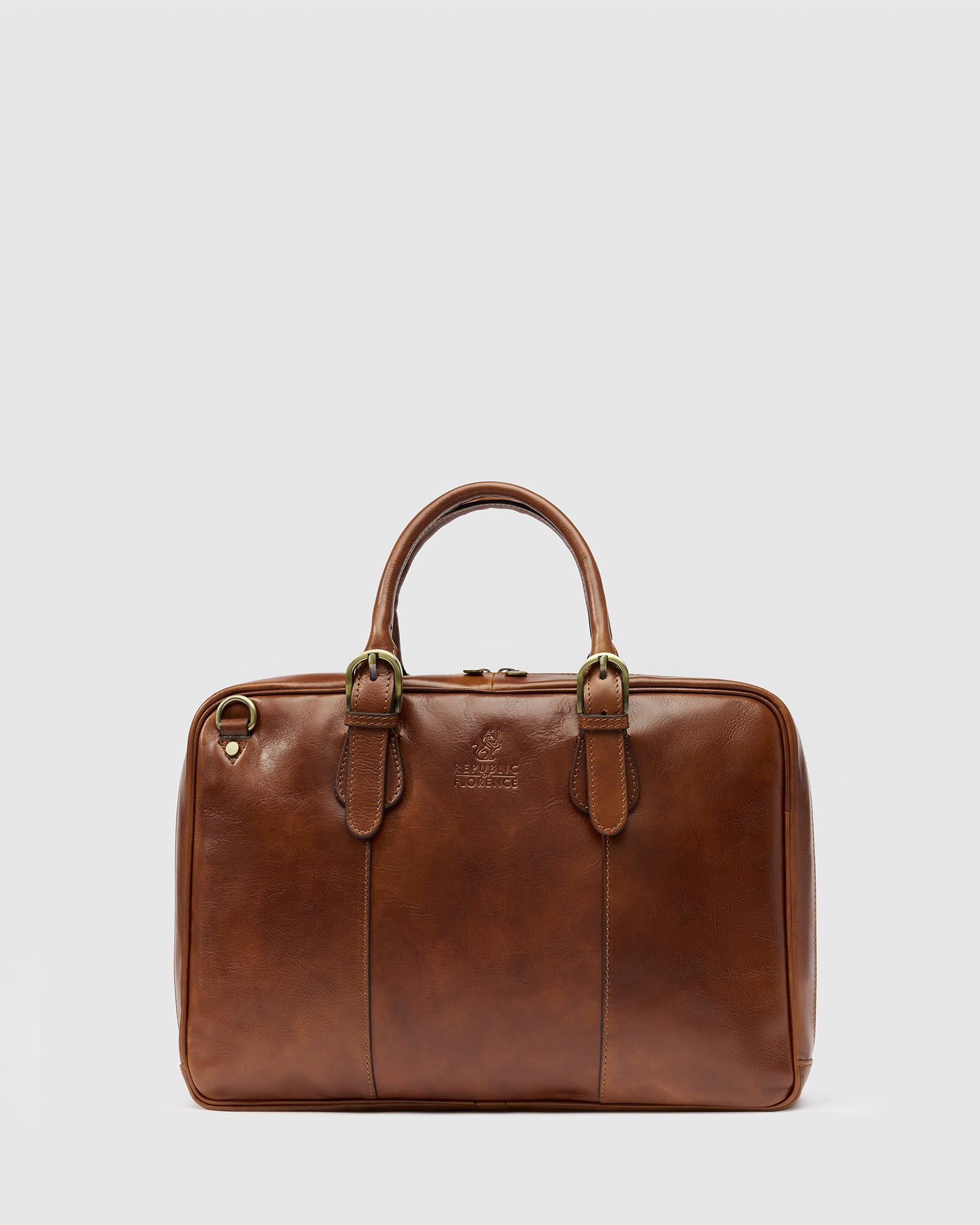 Madrid Matt Brown - Leather Briefcase