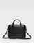 Glasgow Deluxe Black- Leather Briefcase 13" laptops