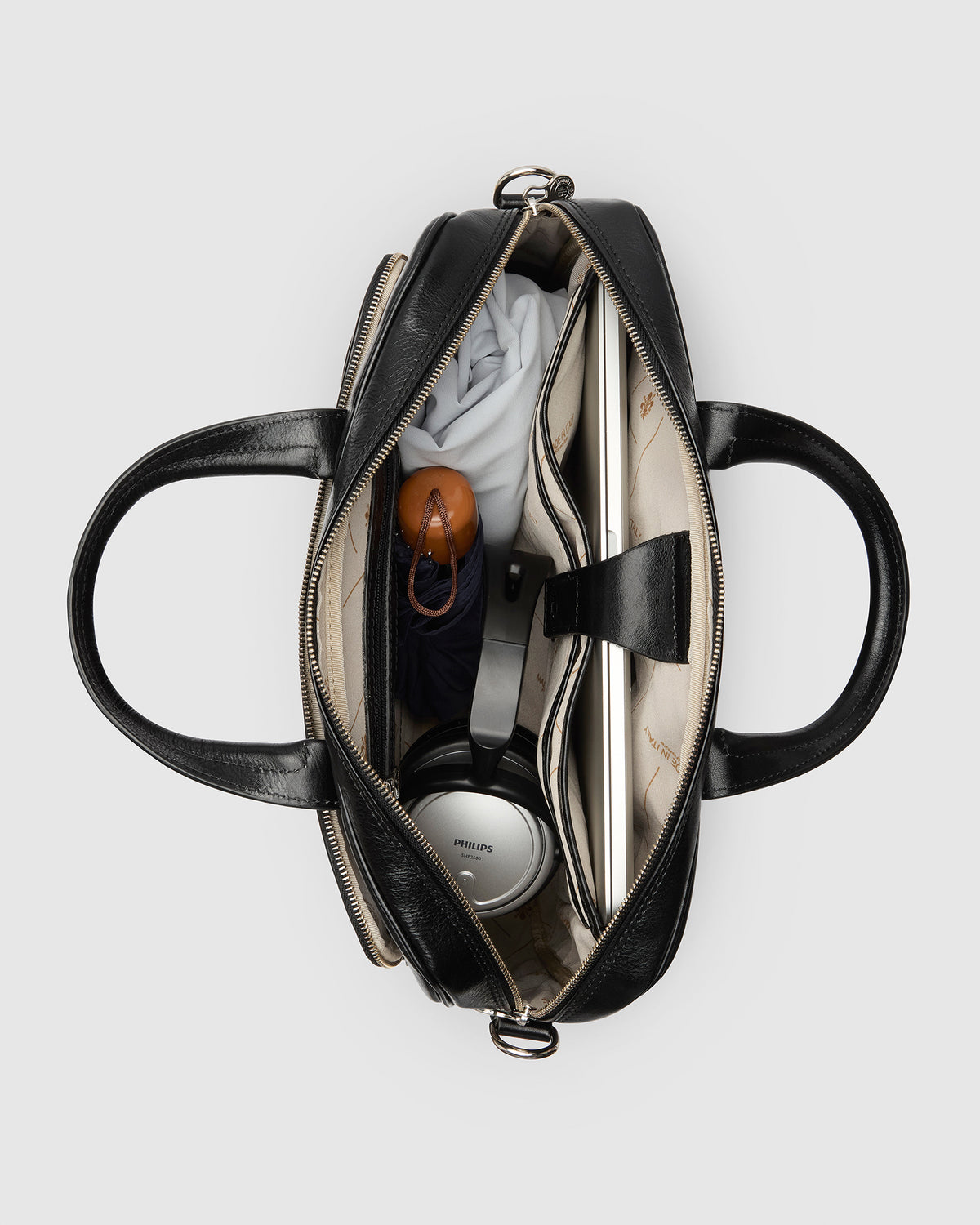 Pretoria Jet - 15" Leather Laptop Briefcase