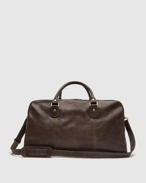 Magellan Matt Chocolate - Leather Duffle Bag