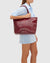 Beatrice Red - Leather Tote / Work Bag