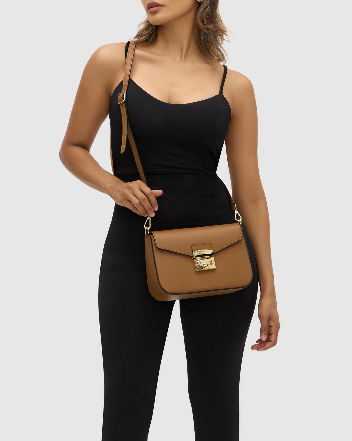 Margot Camel - Crossbody Bag