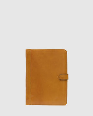 Imperial Yellow - Clip On Leather Compendium