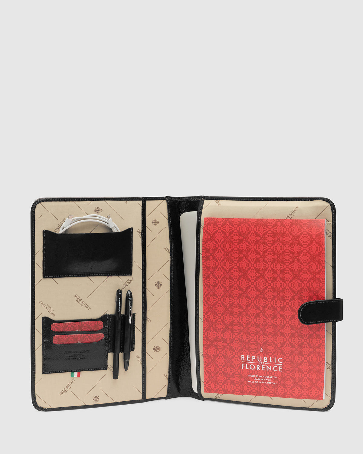 Imperial Jet - Clip-On Leather Compendium