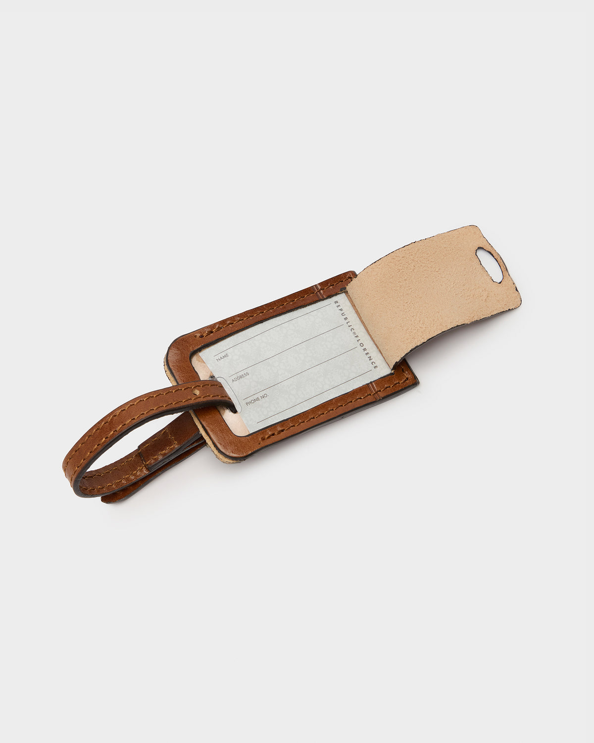 Tag Burned - Leather Travel Tag