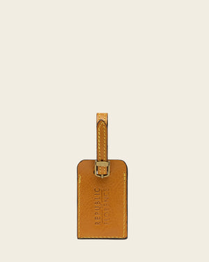 Tag Saffron - Leather Travel Tag
