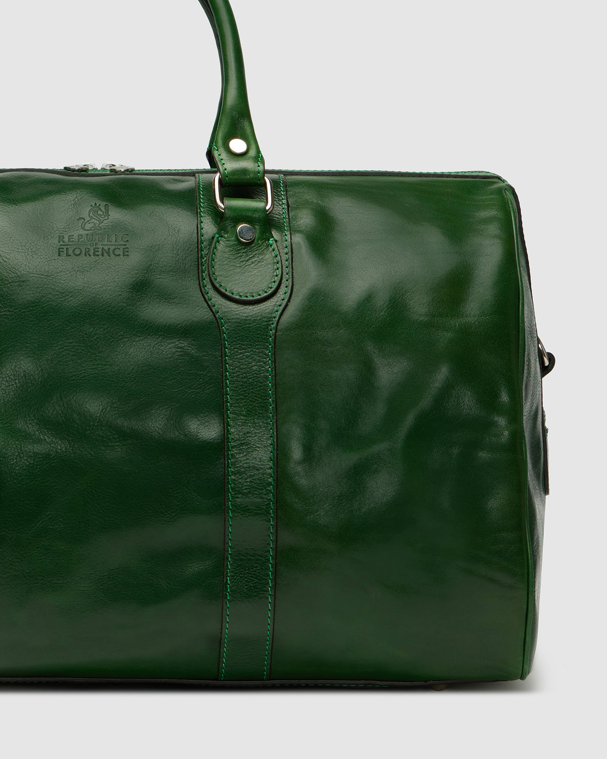 Beltrami Forest - Leather Weekender Bag