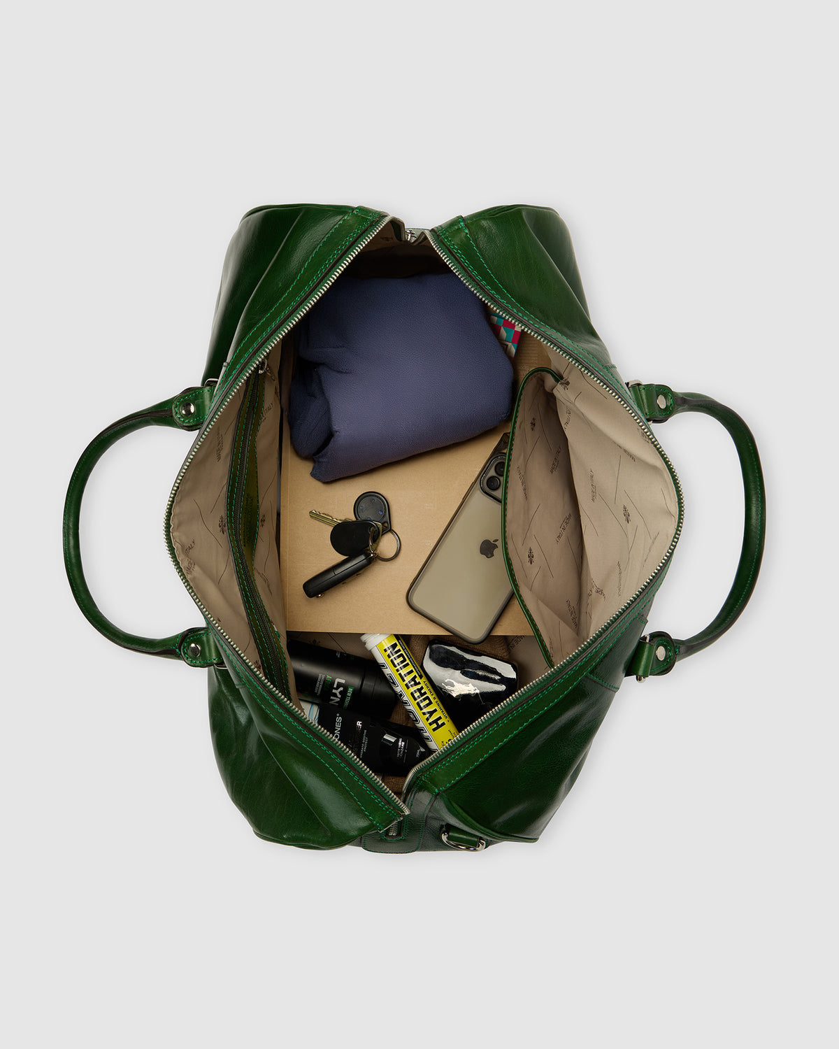 Beltrami Forest - Leather Weekender Bag