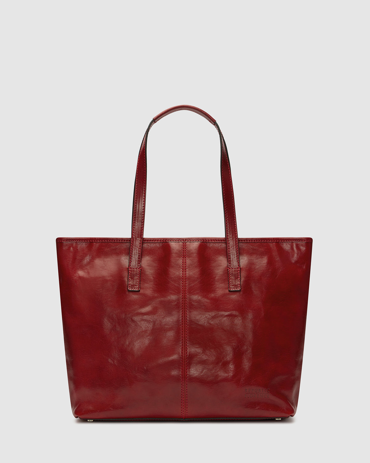 Beatrice Rosso - Leather Work Tote