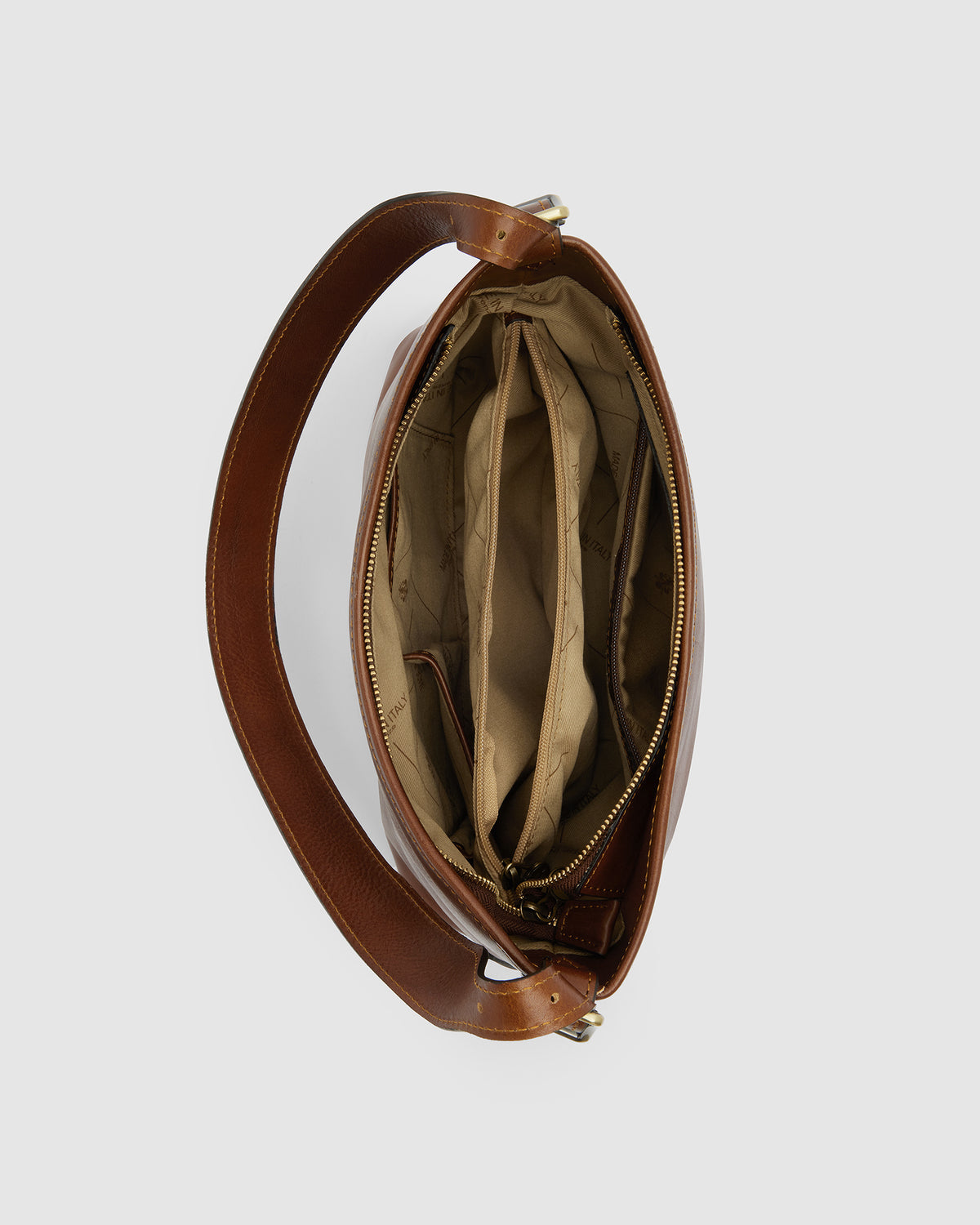 Sophia Earth - Leather Shoulder Bag