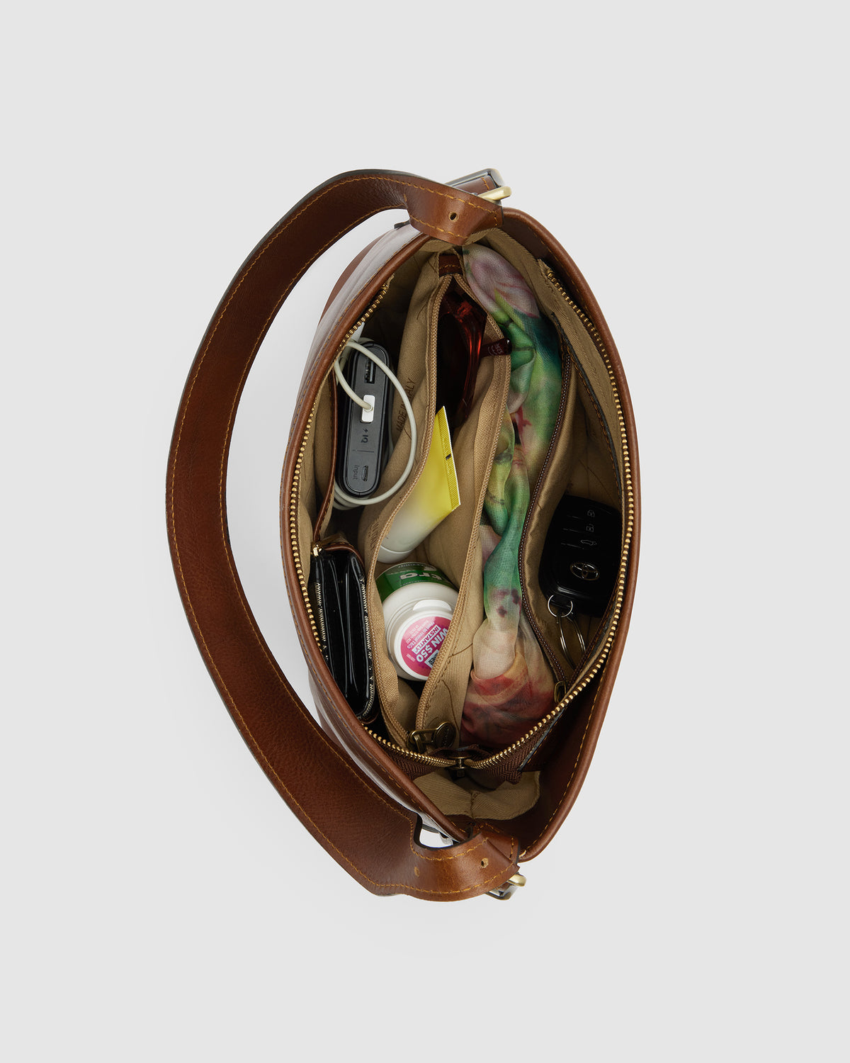 Sophia Earth - Leather Shoulder Bag