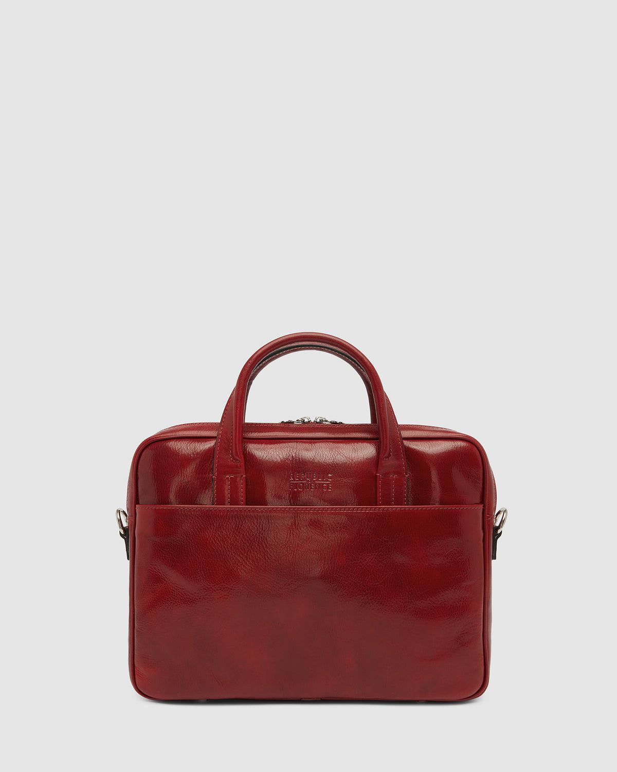 London Rosso - 14" Leather Briefcase