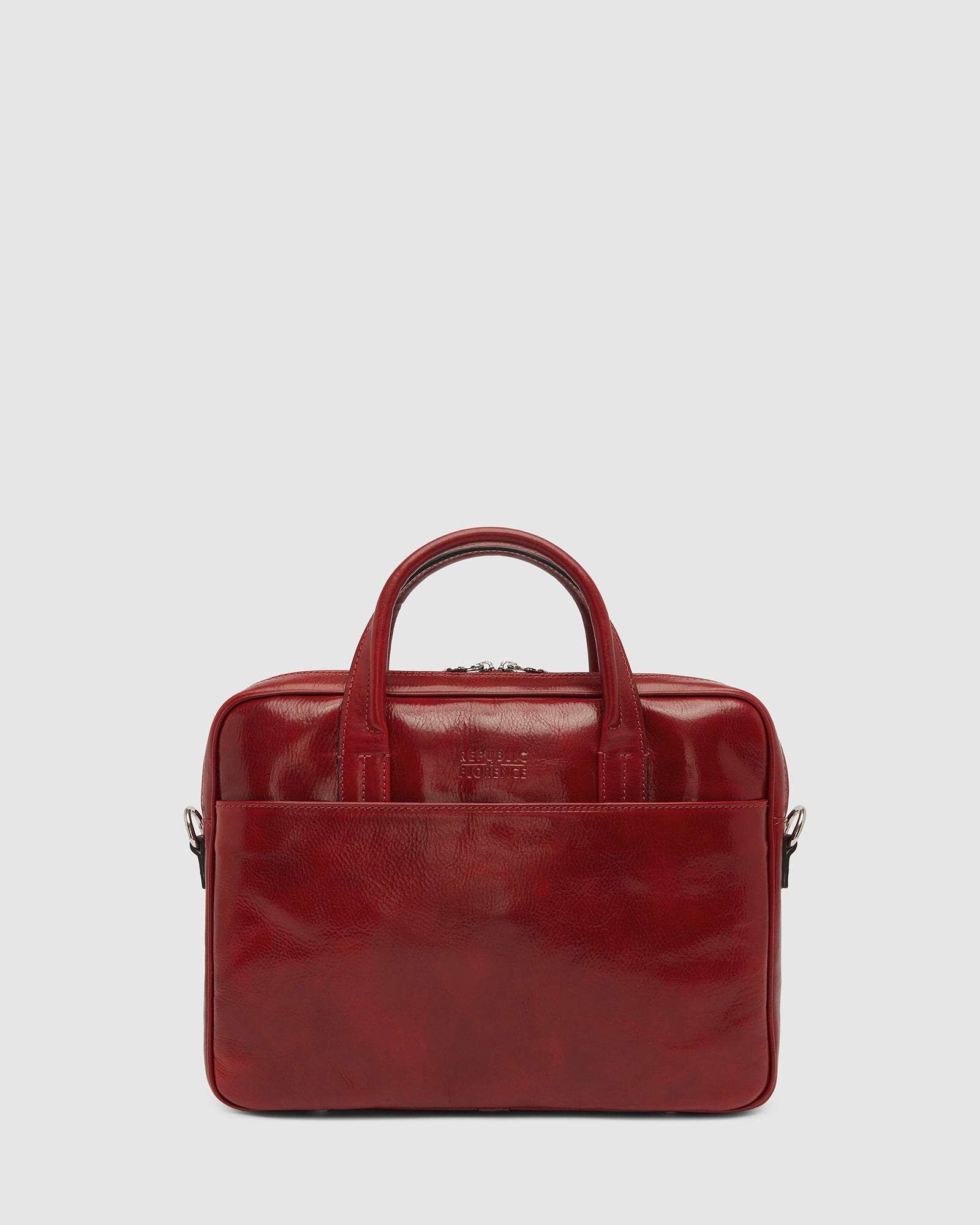 London Rosso - 14" Leather Briefcase