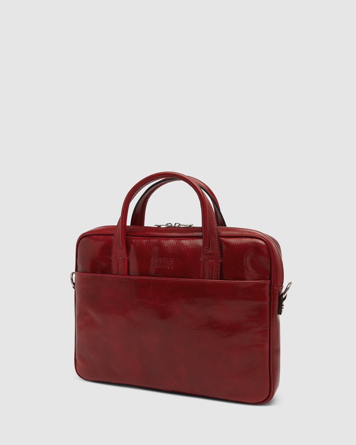 London Rosso - 14" Leather Briefcase