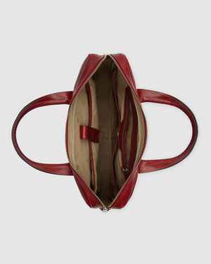 London Rosso - 14" Leather Briefcase