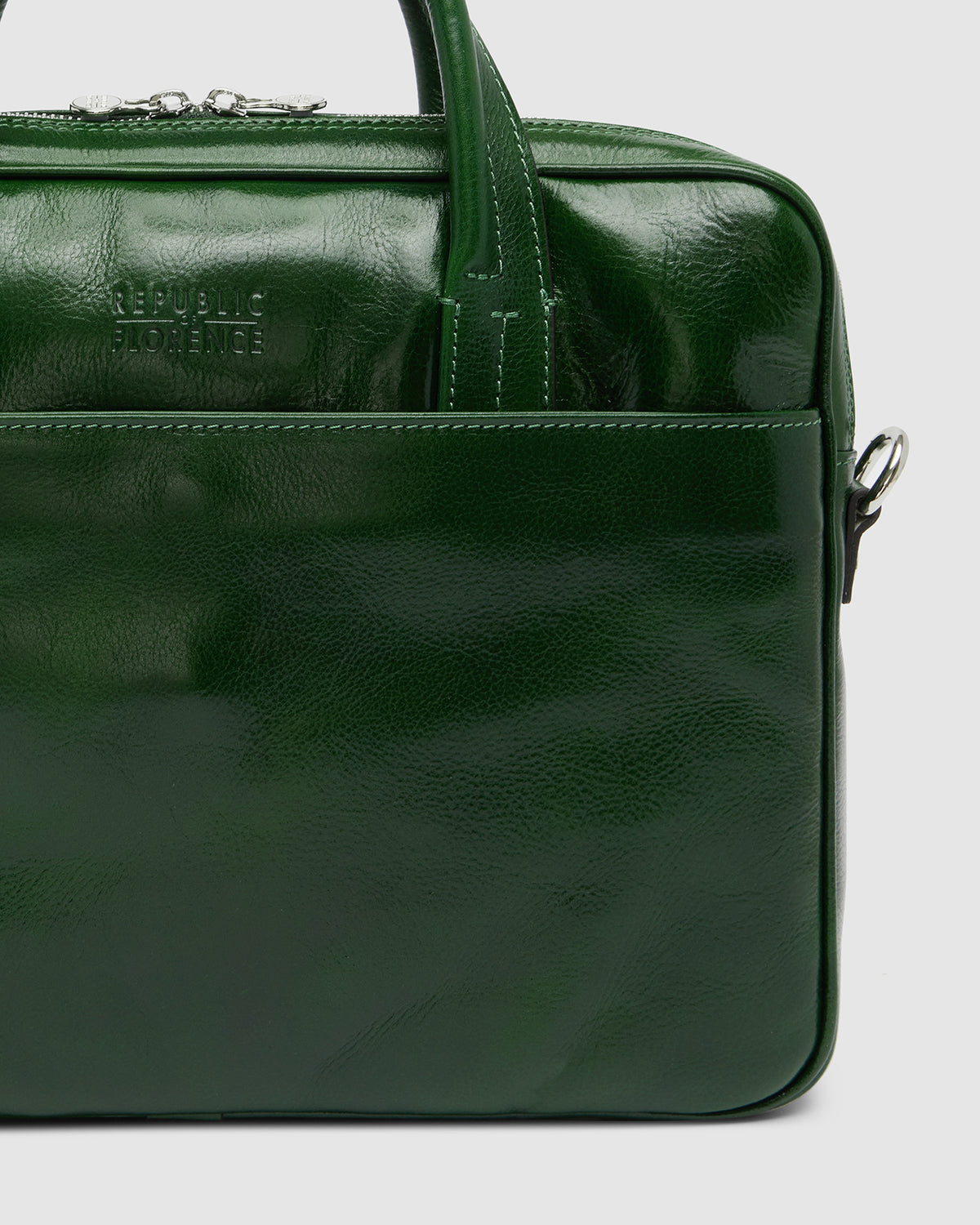 London Forest - 14" Leather Briefcase