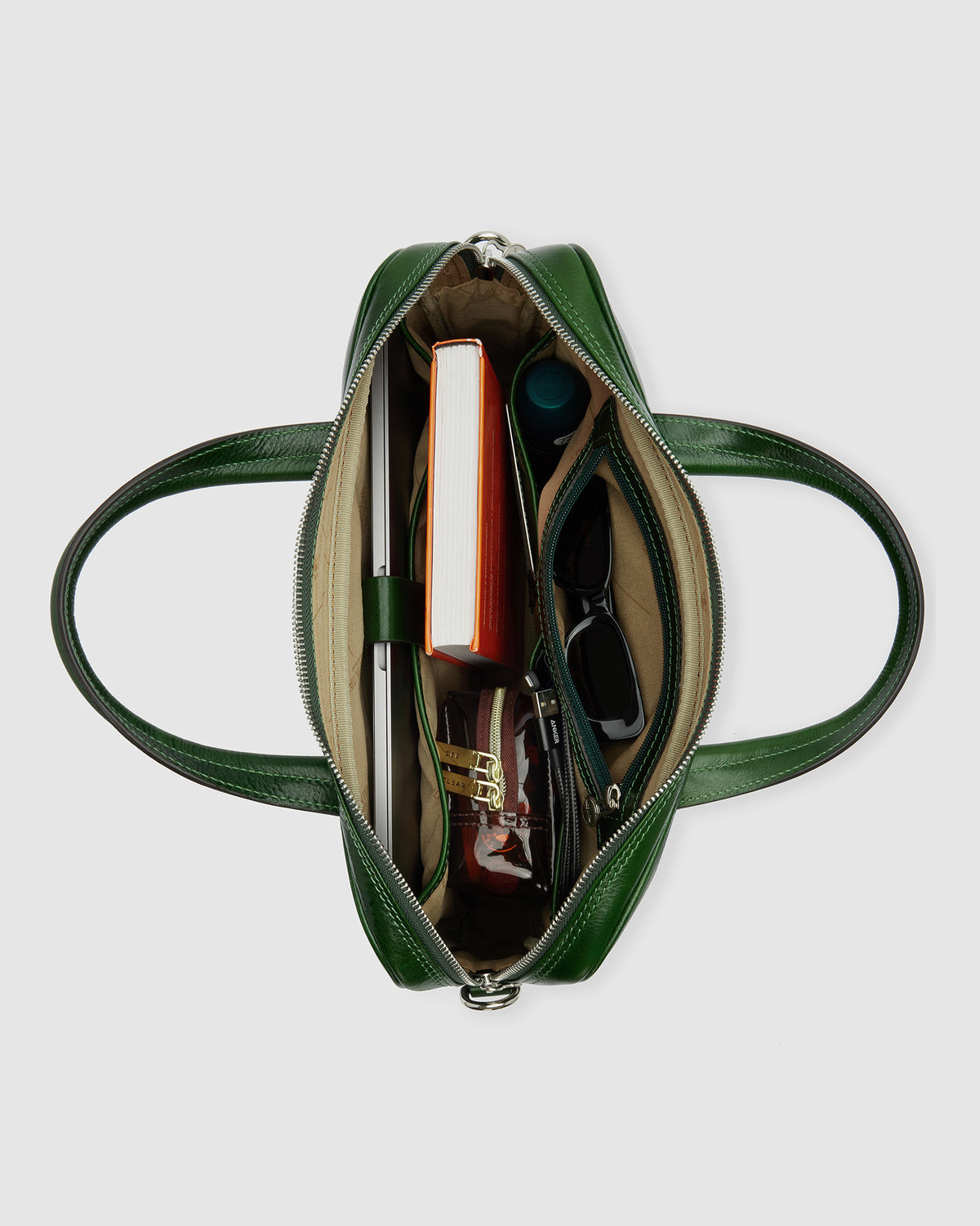 London Forest - 14" Leather Briefcase