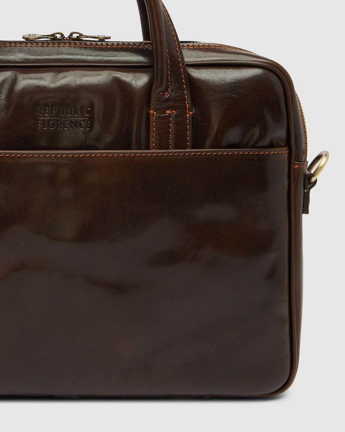 London Moro - 14" Leather Briefcase