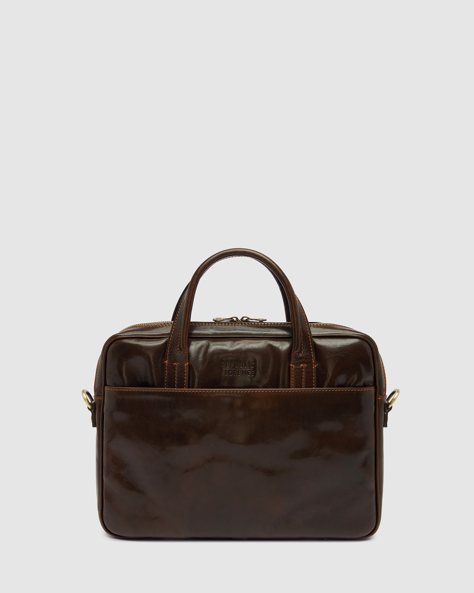 London Moro - 14" Leather Briefcase