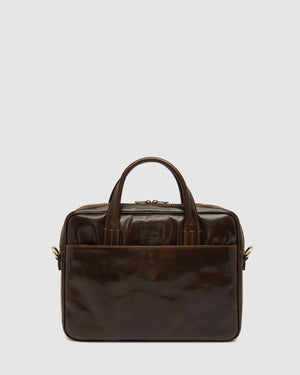 London Moro - 14" Leather Briefcase