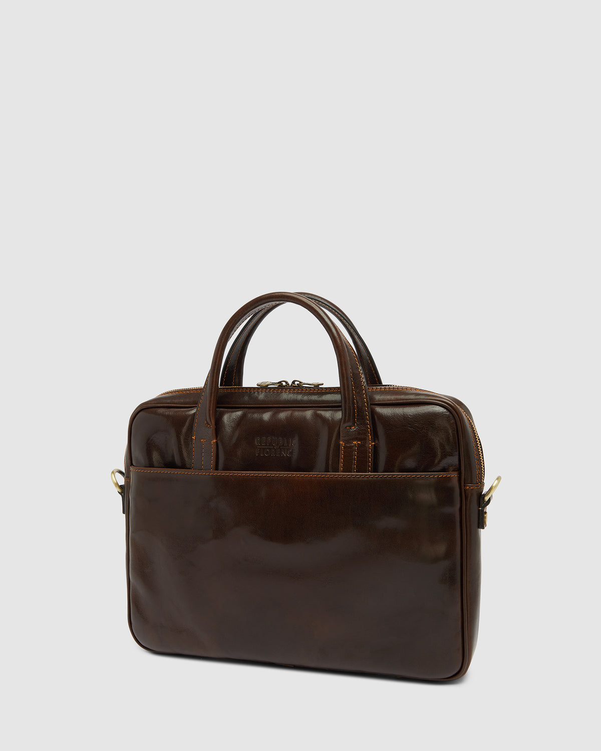 London Moro - 14" Leather Briefcase