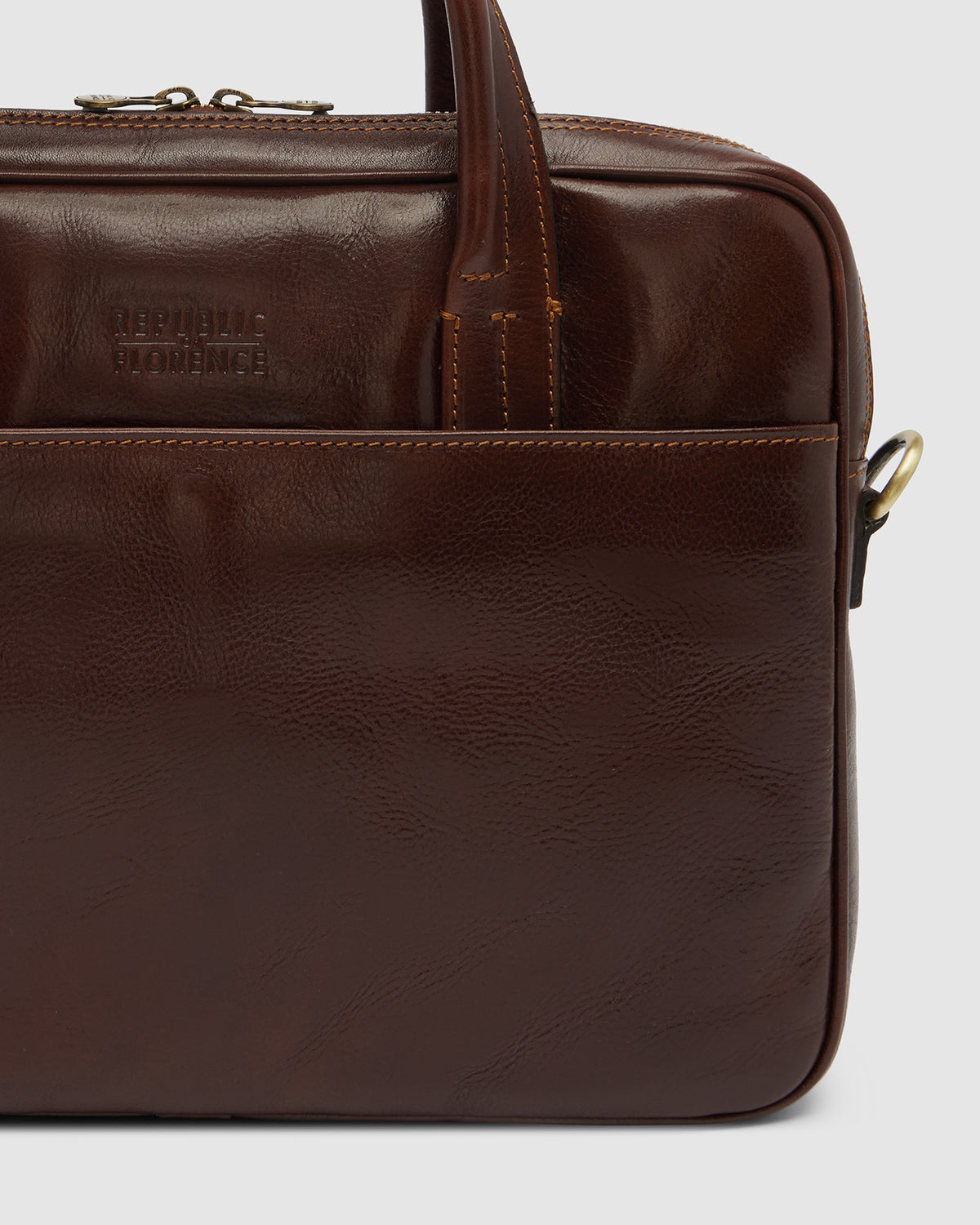 London Terra - 14" Leather Briefcase