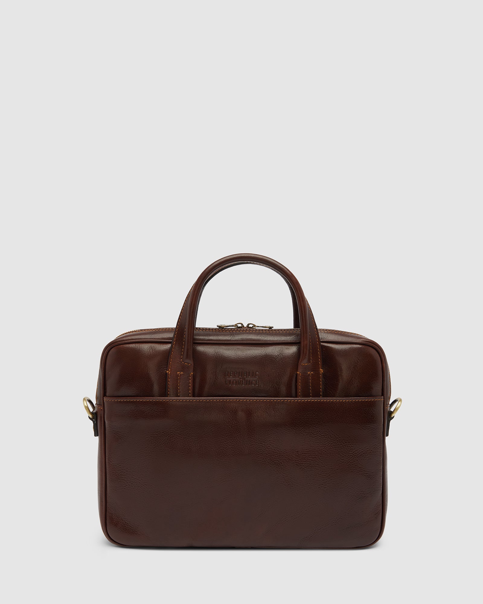 London Terra - 14" Leather Briefcase