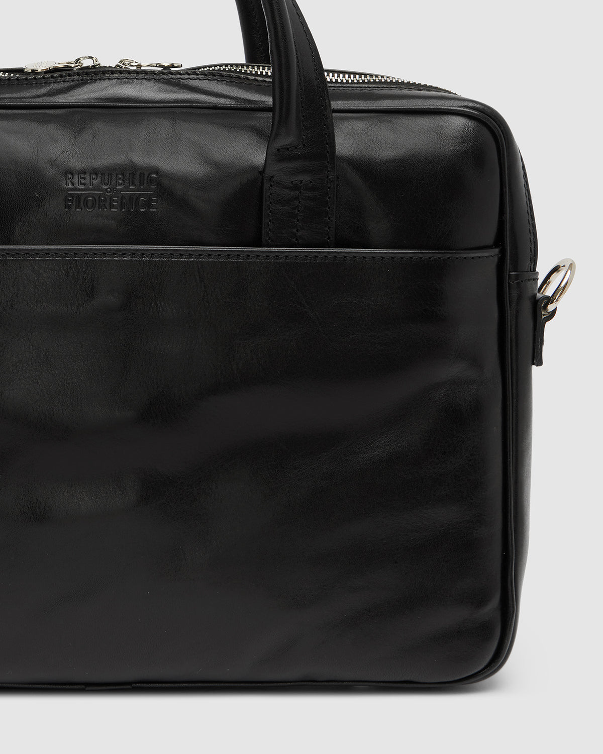 London Jet - 14" Leather Briefcase