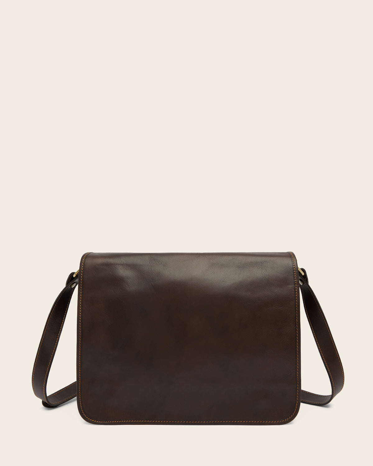 Nero Espresso - 15" Leather Messenger Bag