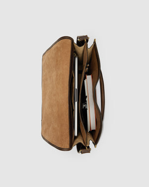 Nero Espresso - 15" Leather Messenger Bag
