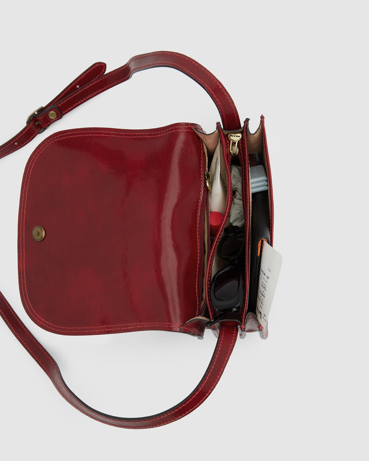 Mia Rosso - Leather Crossbody Bag