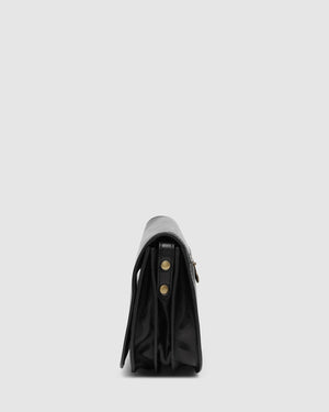 Mia Jet - Leather Crossbody Bag