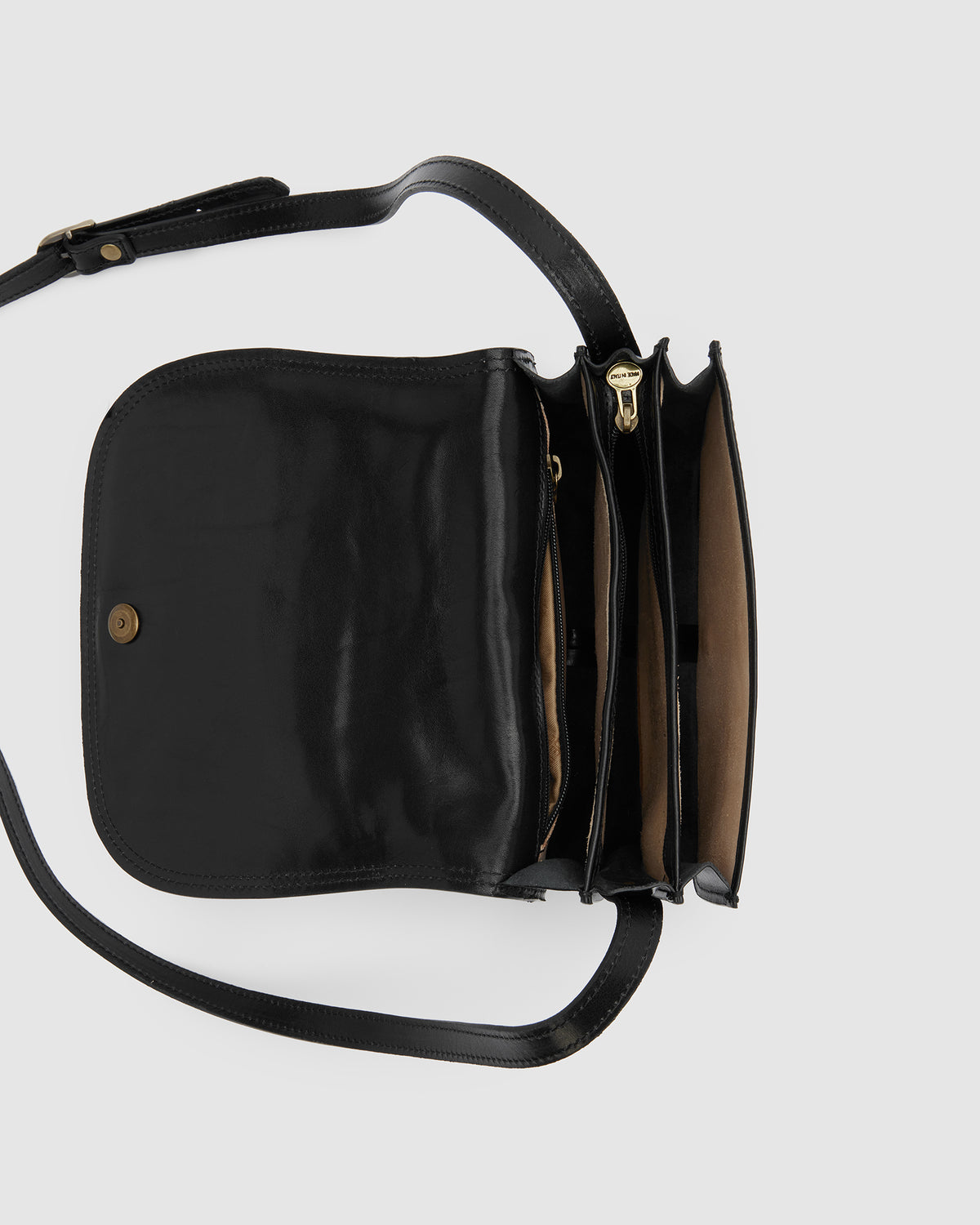 Mia Jet - Leather Crossbody Bag