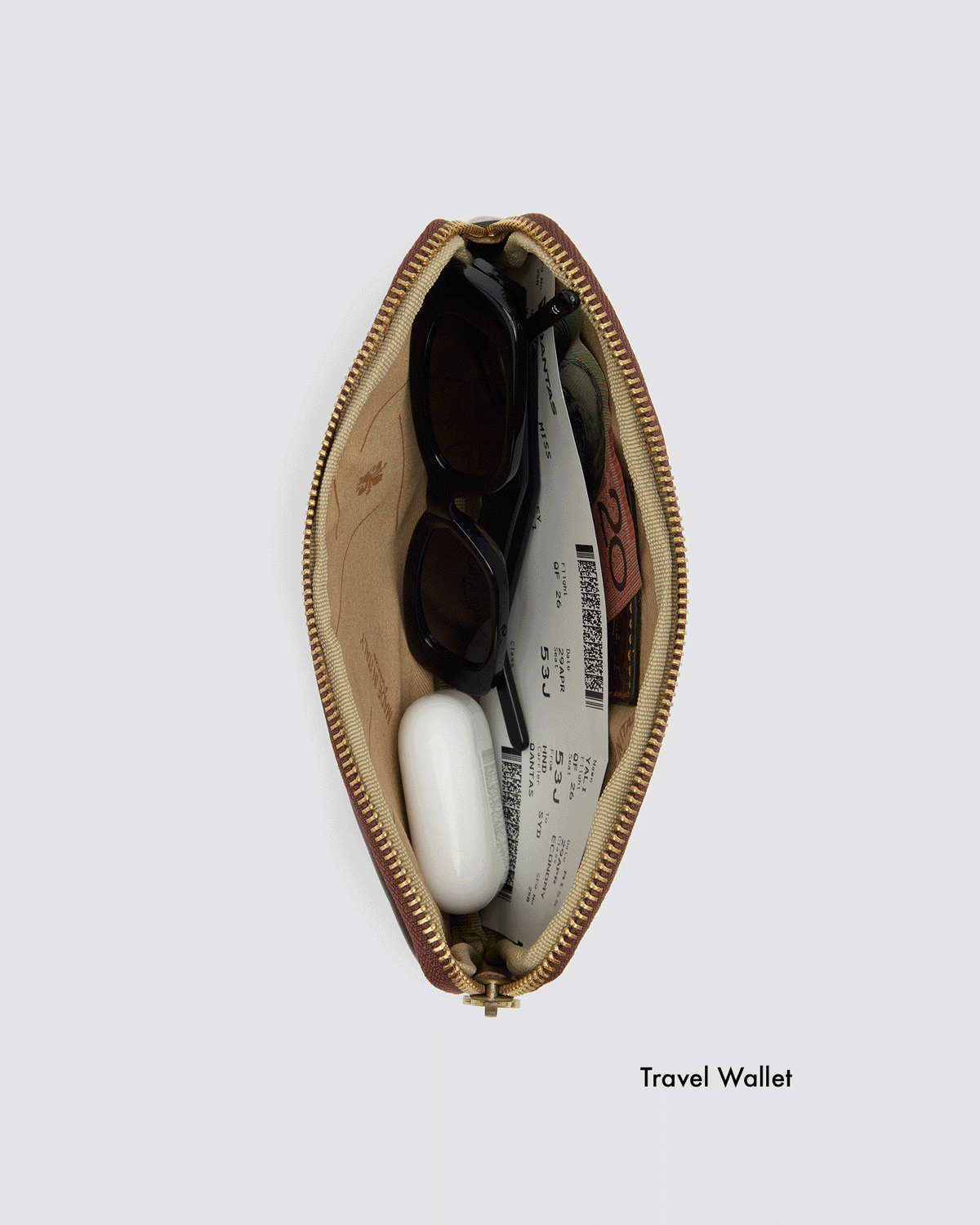 Forma5 Rosso - Leather Zip Organiser