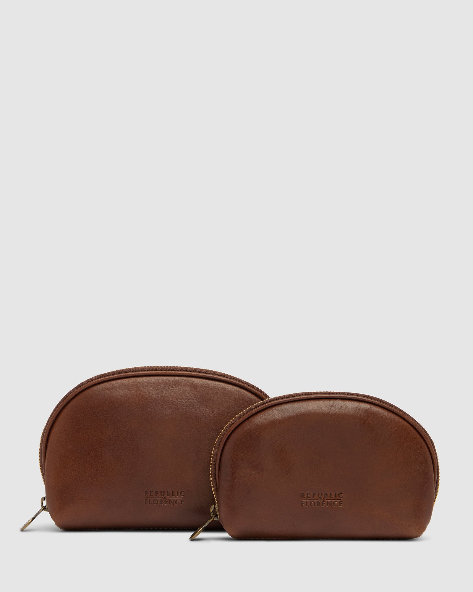 Duo Earth - Leather Pouch Set