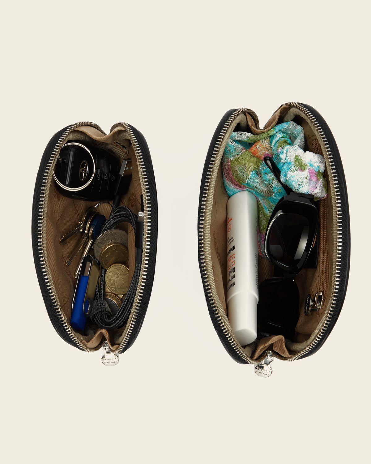 Duo Jet - Leather Pouch Set