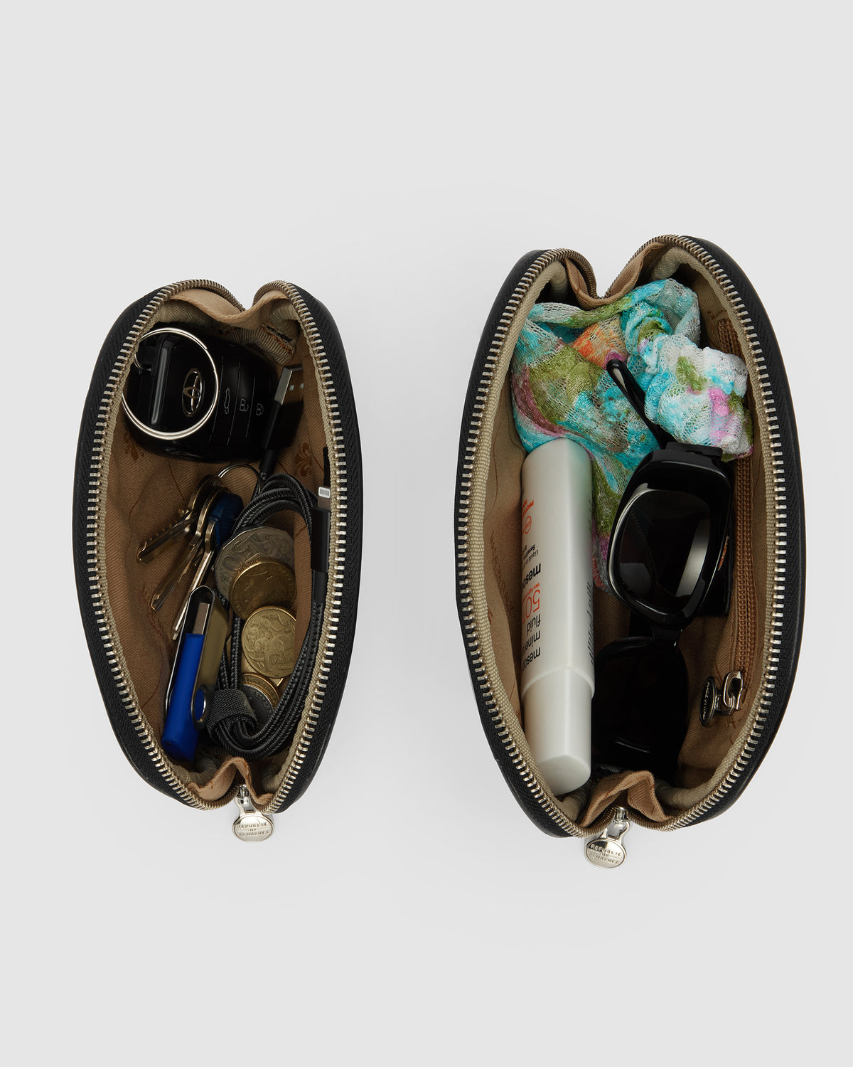 Duo Jet - Leather Pouch Set