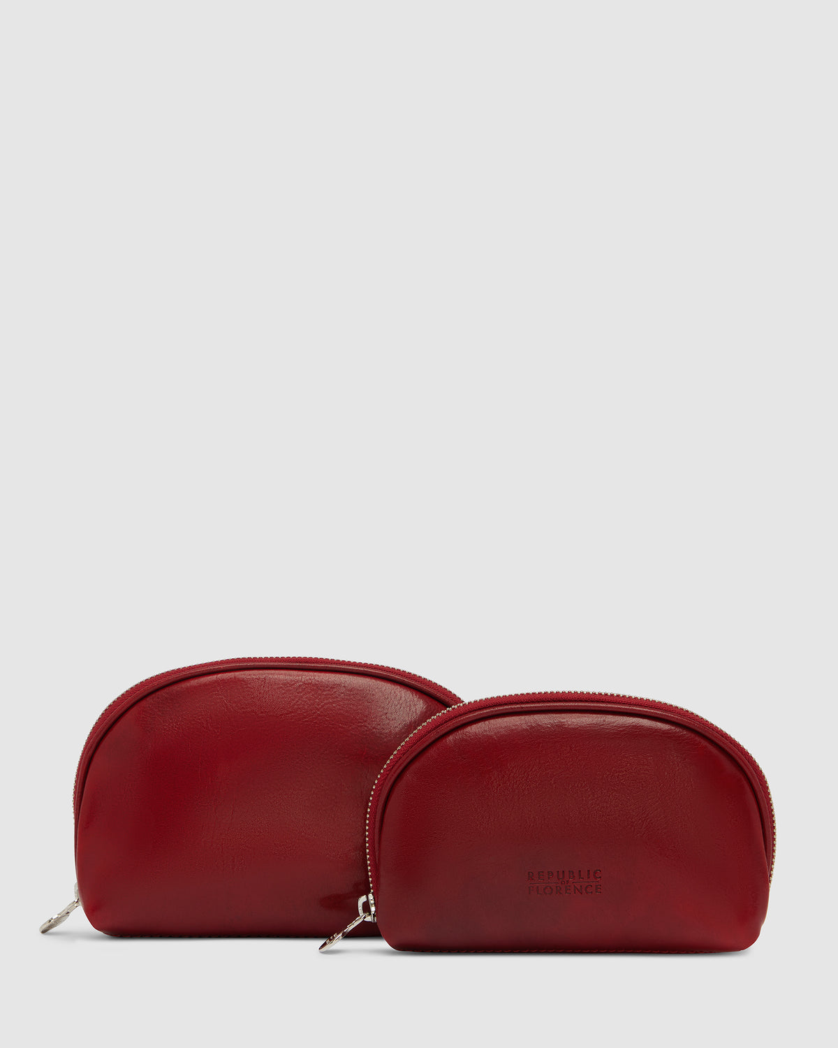 Duo Rosso - Leather Pouch Set