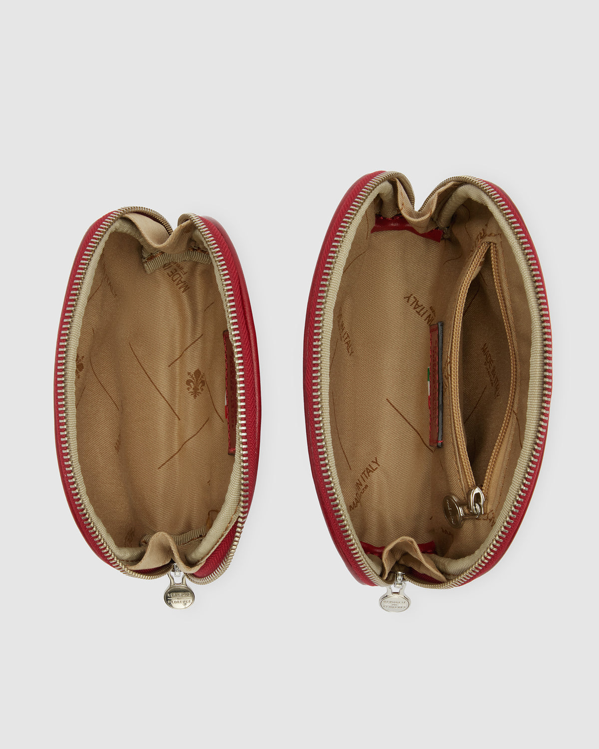 Duo Rosso - Leather Pouch Set