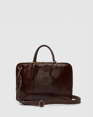 Madrid Terra - 16" Leather Briefcase