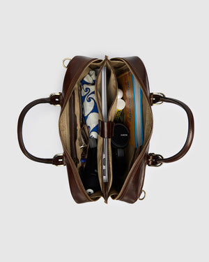 Madrid Terra - 16" Leather Briefcase