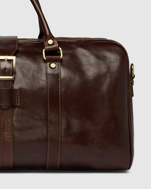 Amerigo Terra - Leather Weekender Bag