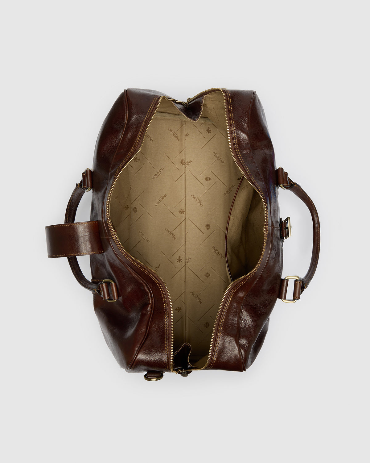 Amerigo Terra - Leather Weekender Bag