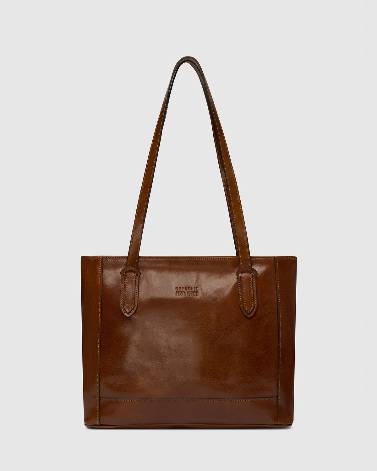 Amelia Honey - Leather Work Tote