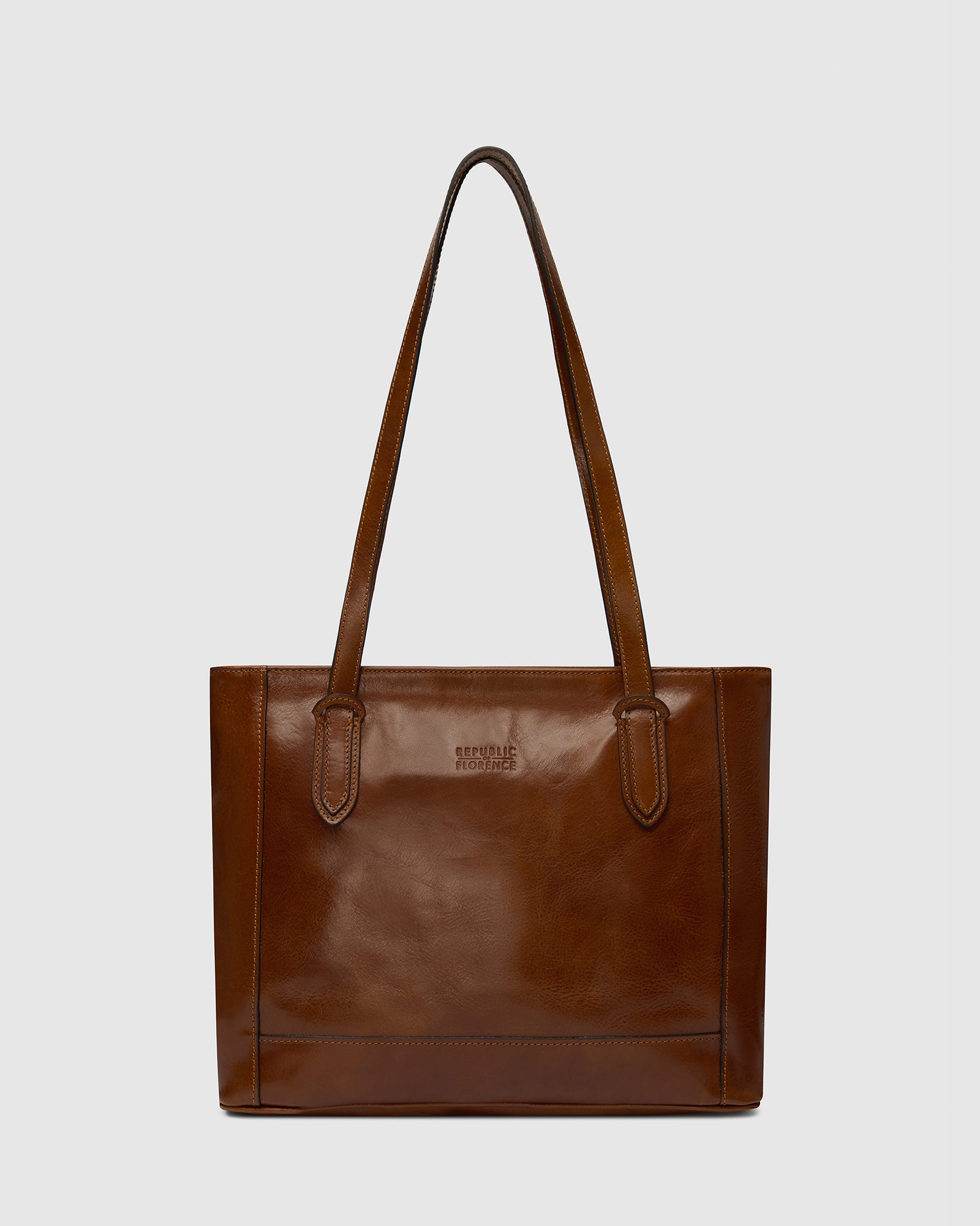 Amelia Honey - Leather Work Tote