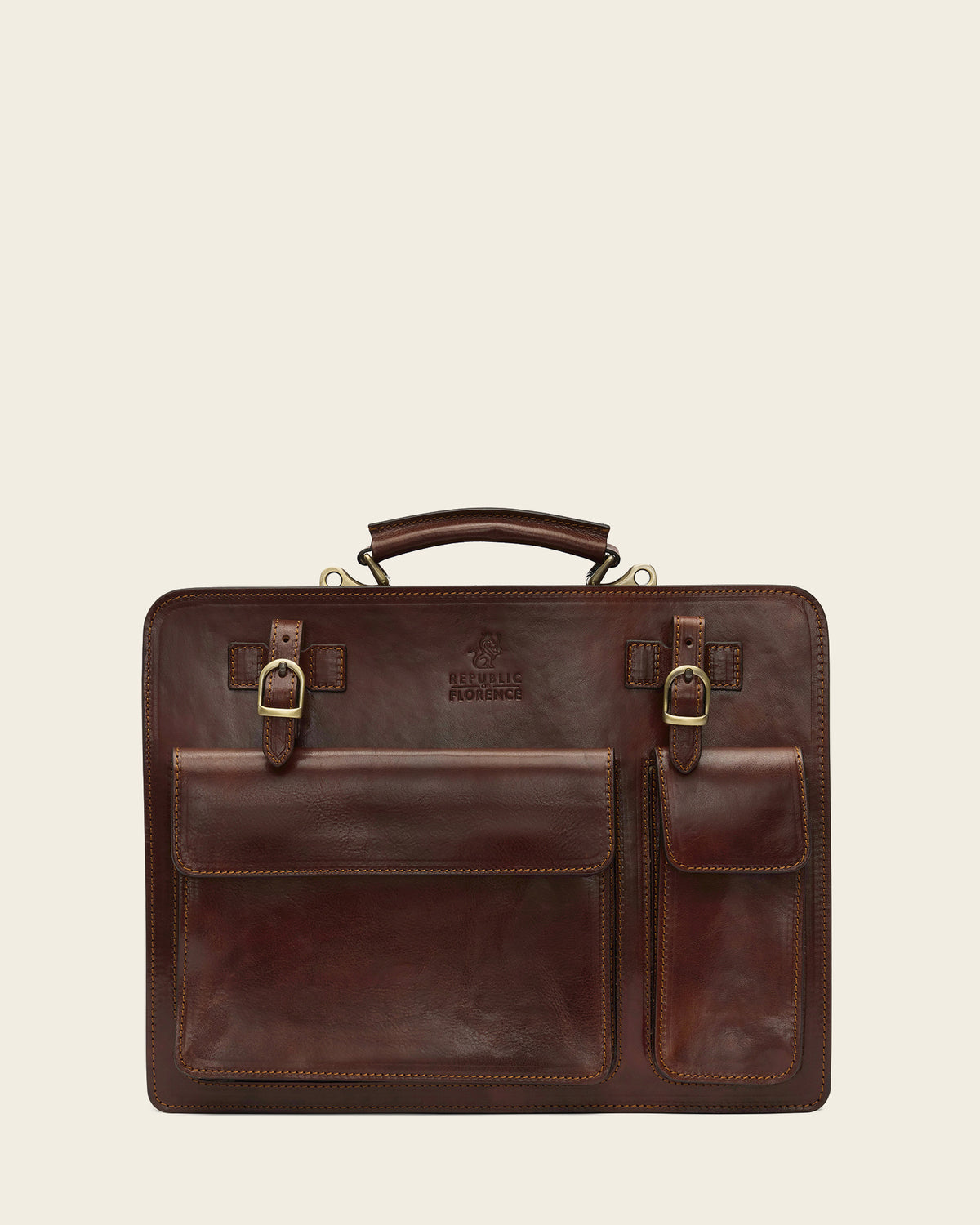 Munich Terra - Leather Briefcase | Republic of Florence